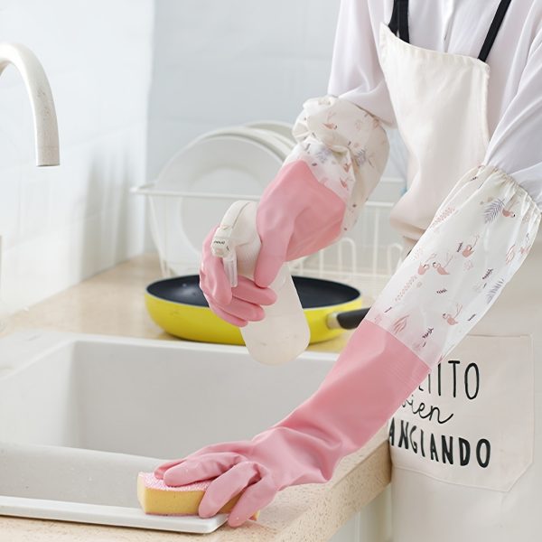 Long Reusable Dishwashing Gloves